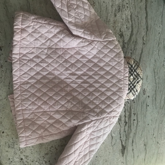 Baby girl pale pink Burberry Coat, 12 months - Picture 6 of 6